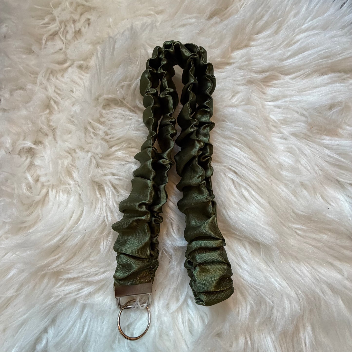 Satin Scrunchie Lanyard