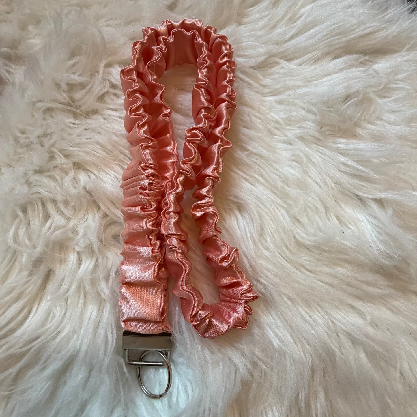 Satin Scrunchie Lanyard