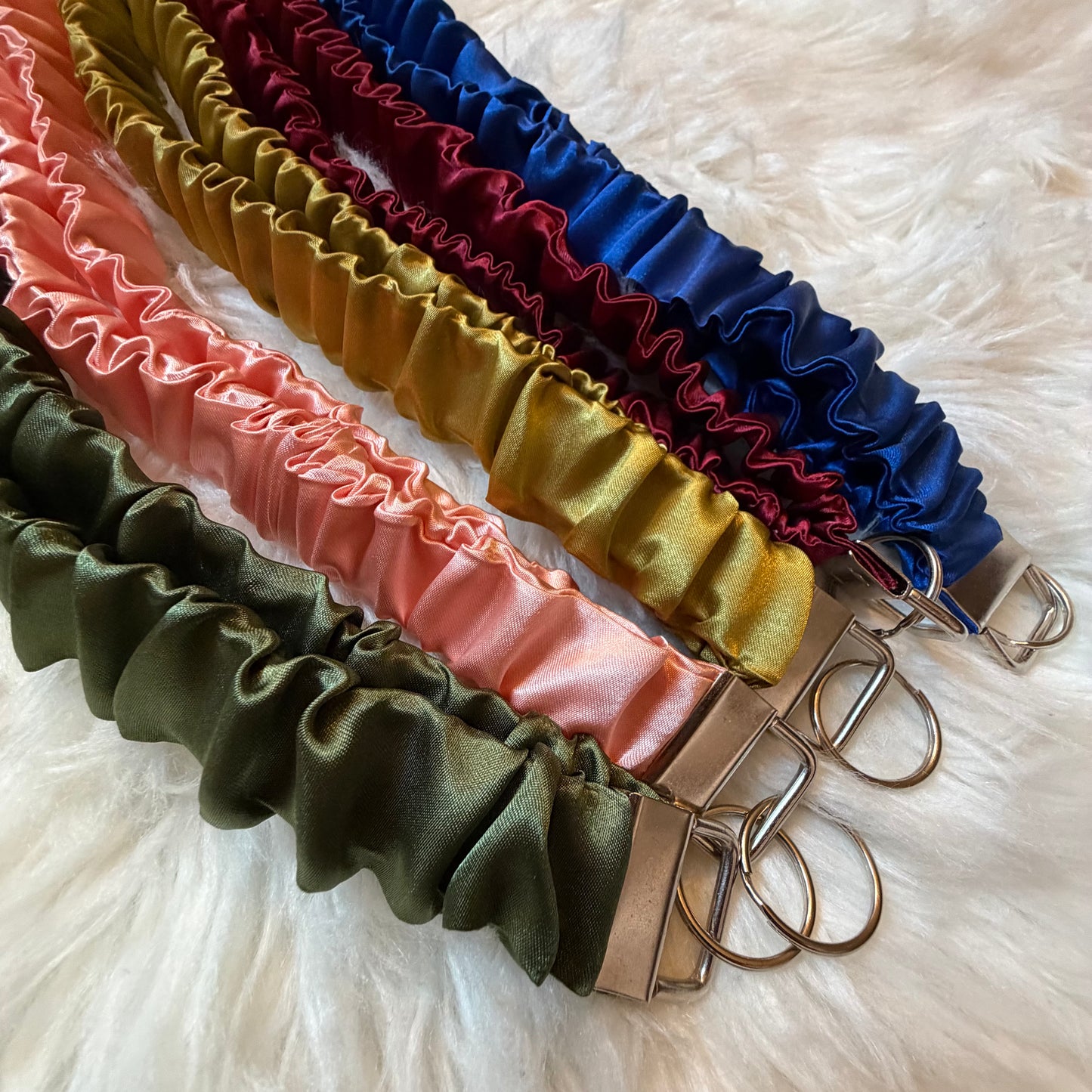Satin Scrunchie Lanyard