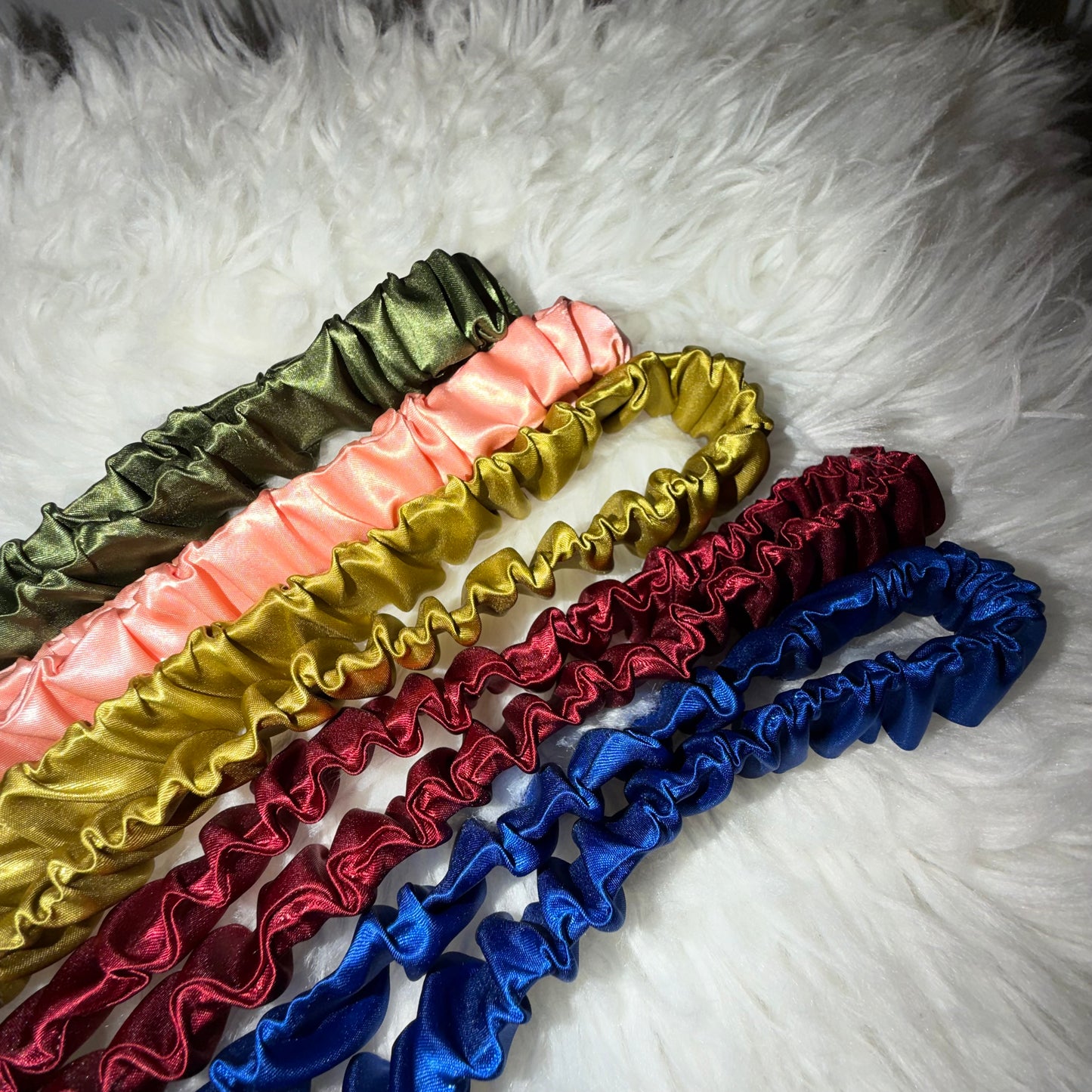 Satin Scrunchie Lanyard
