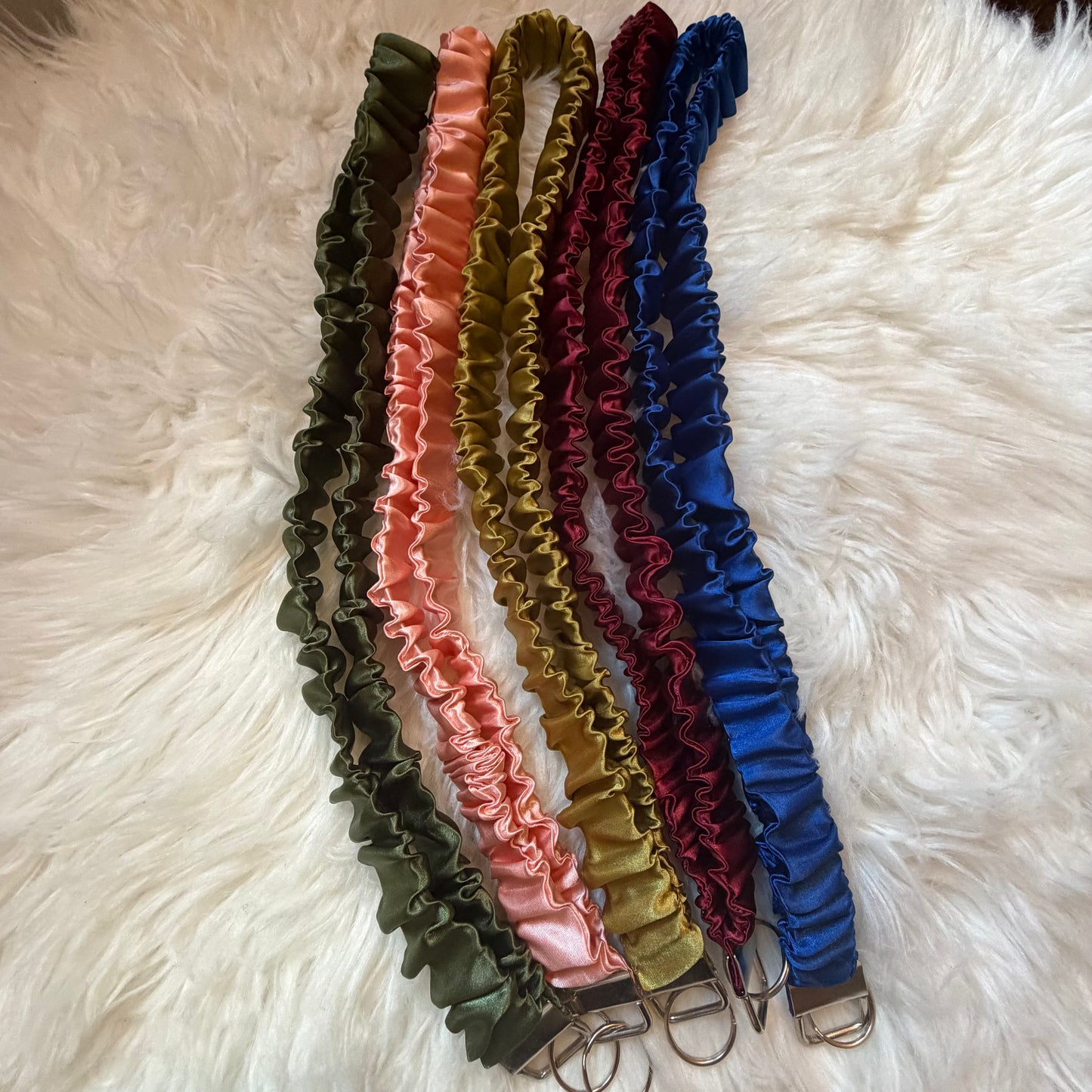 Satin Scrunchie Lanyard