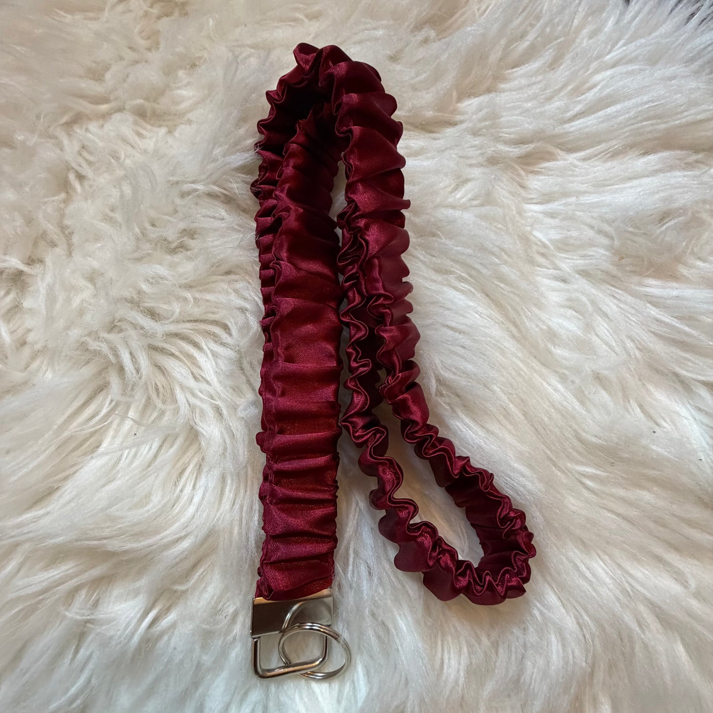 Satin Scrunchie Lanyard
