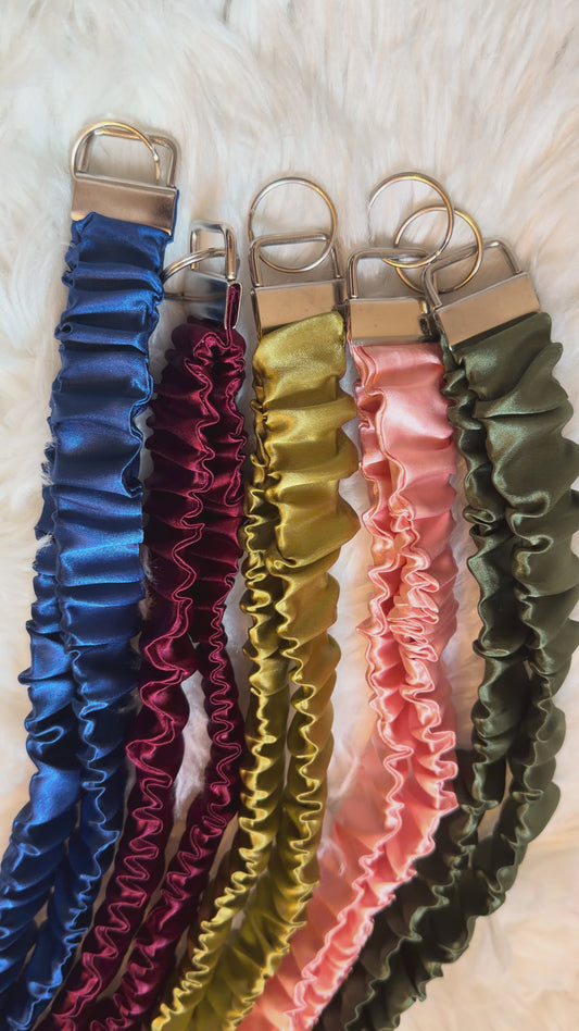 Satin Scrunchie Lanyard